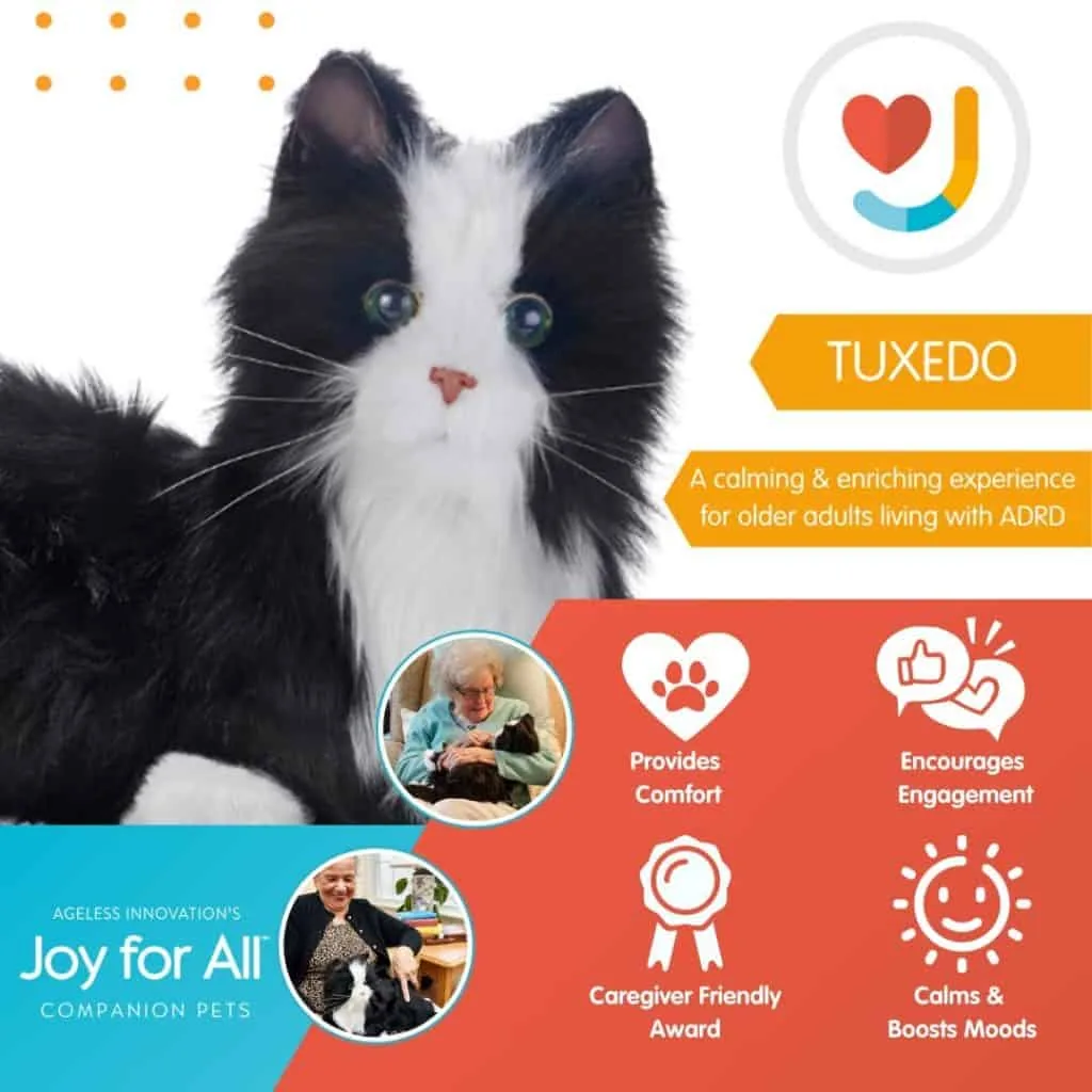 Joy For All Black & White Tuxedo Cat Review