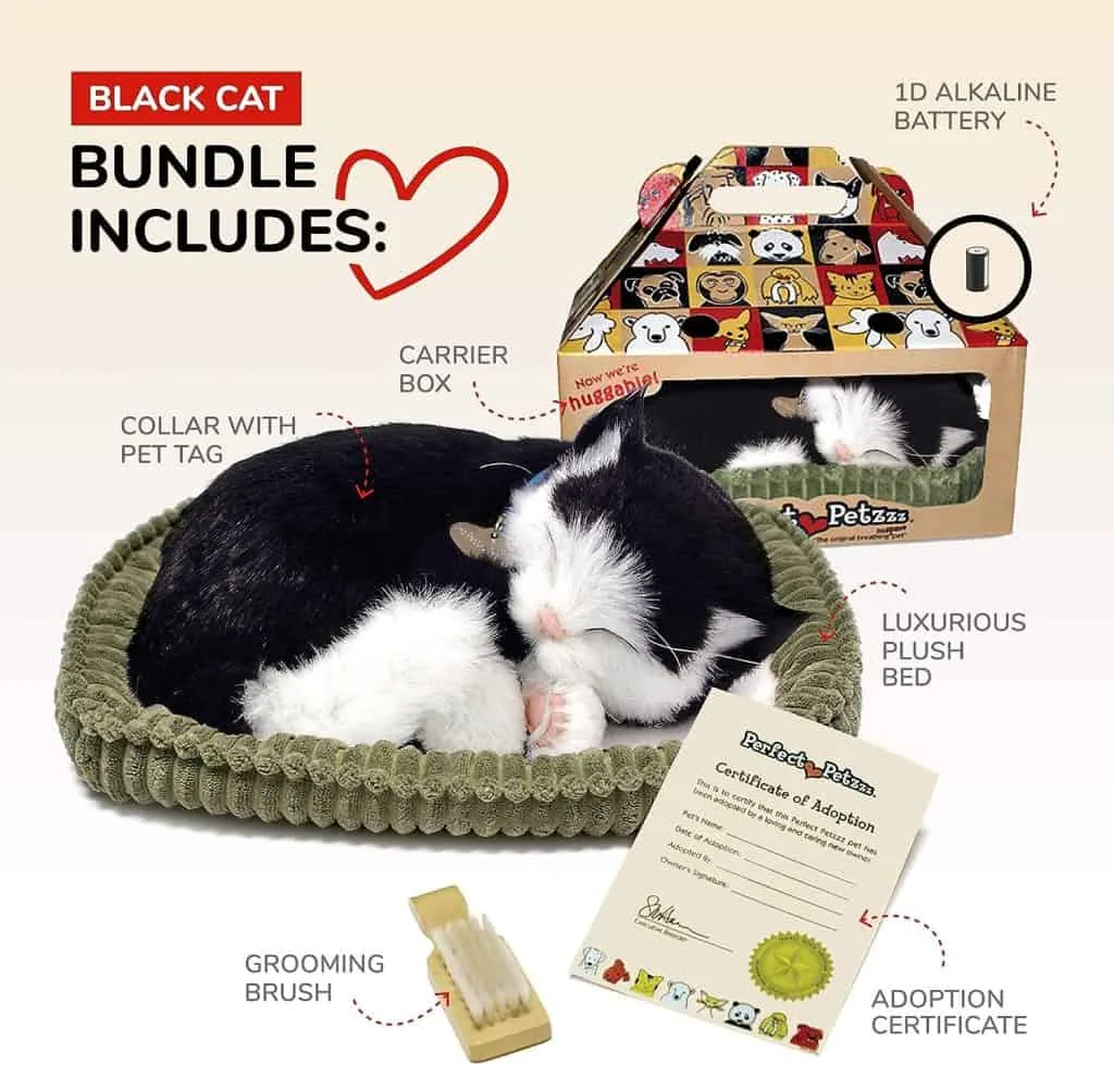 Product Review: Perfect Petzzz Black And White Kitten Plush Review