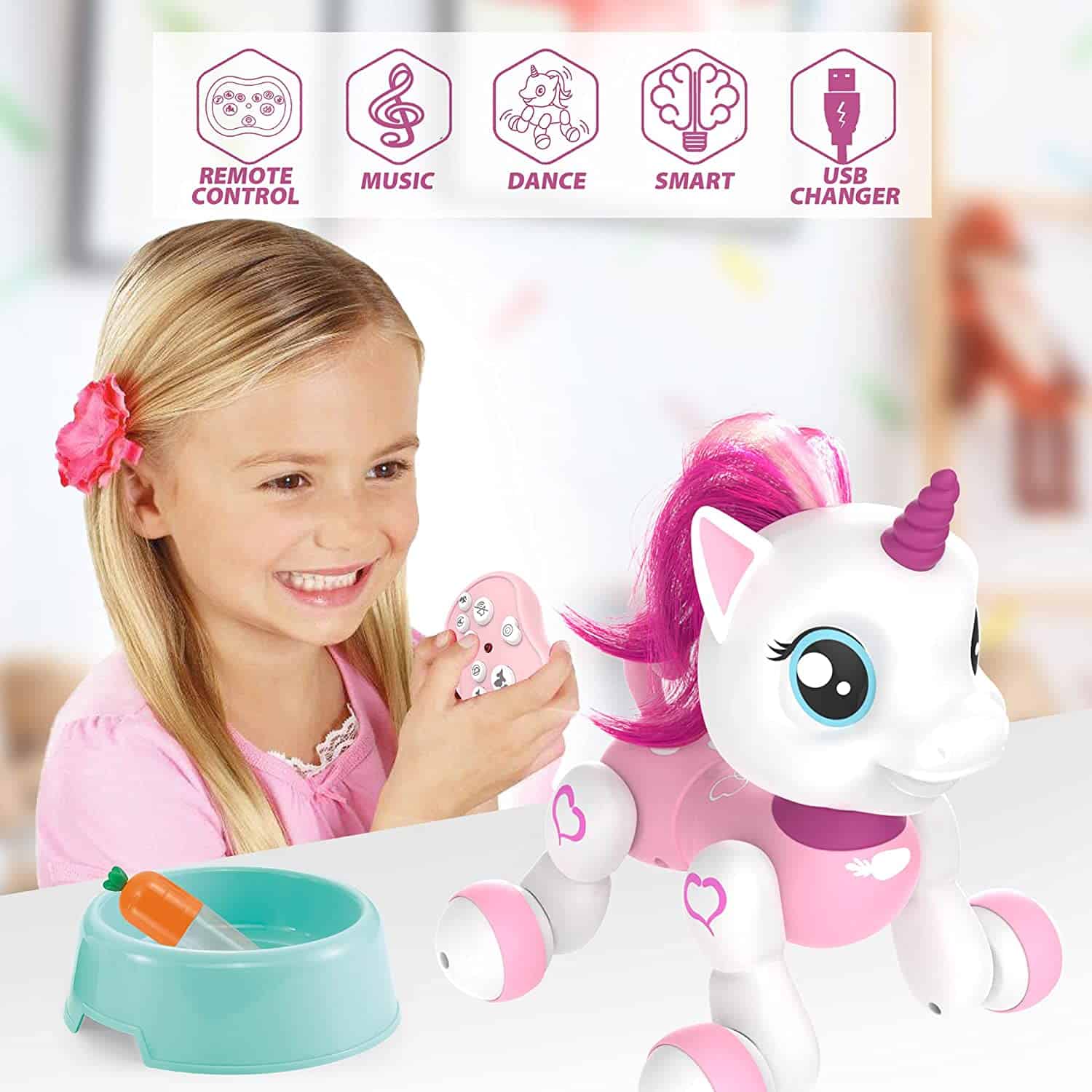 Hamburbaby Robot Pet Remote Control Unicorn Toy Review Robot Pet Friends