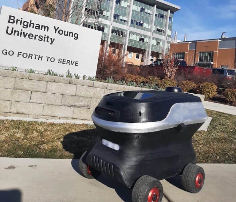 CAYTU Robotics Launch Their Food Delivery Robots at Brigham Young University