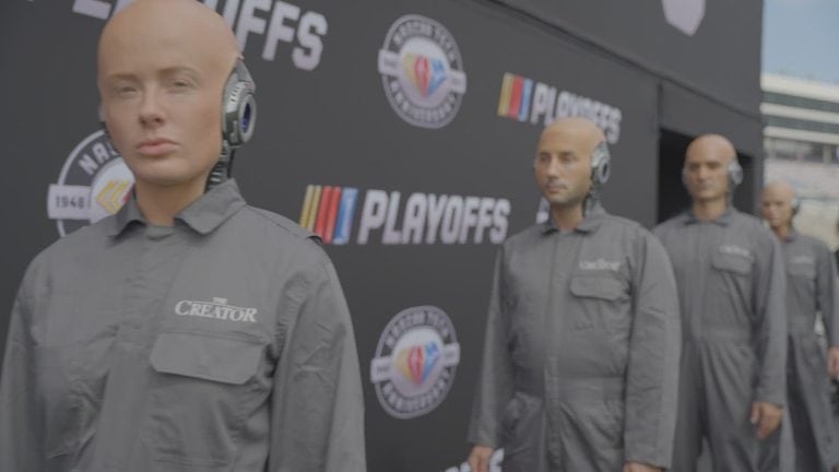 AI Robots Take Over Texas Motor Speedway to Promote Sci-Fi Film 'The Creator'